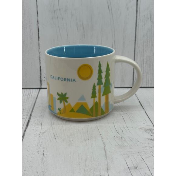 Starbucks You Are Here California Mug Coffee Cup 14 fl oz Displayed Only 2016 - Picture 1 of 7